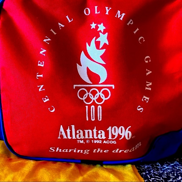 Official 1996 ATLANTA GAMES Olympic Duffel Bag Sponsored by Coca-Cola - Picture 2 of 15